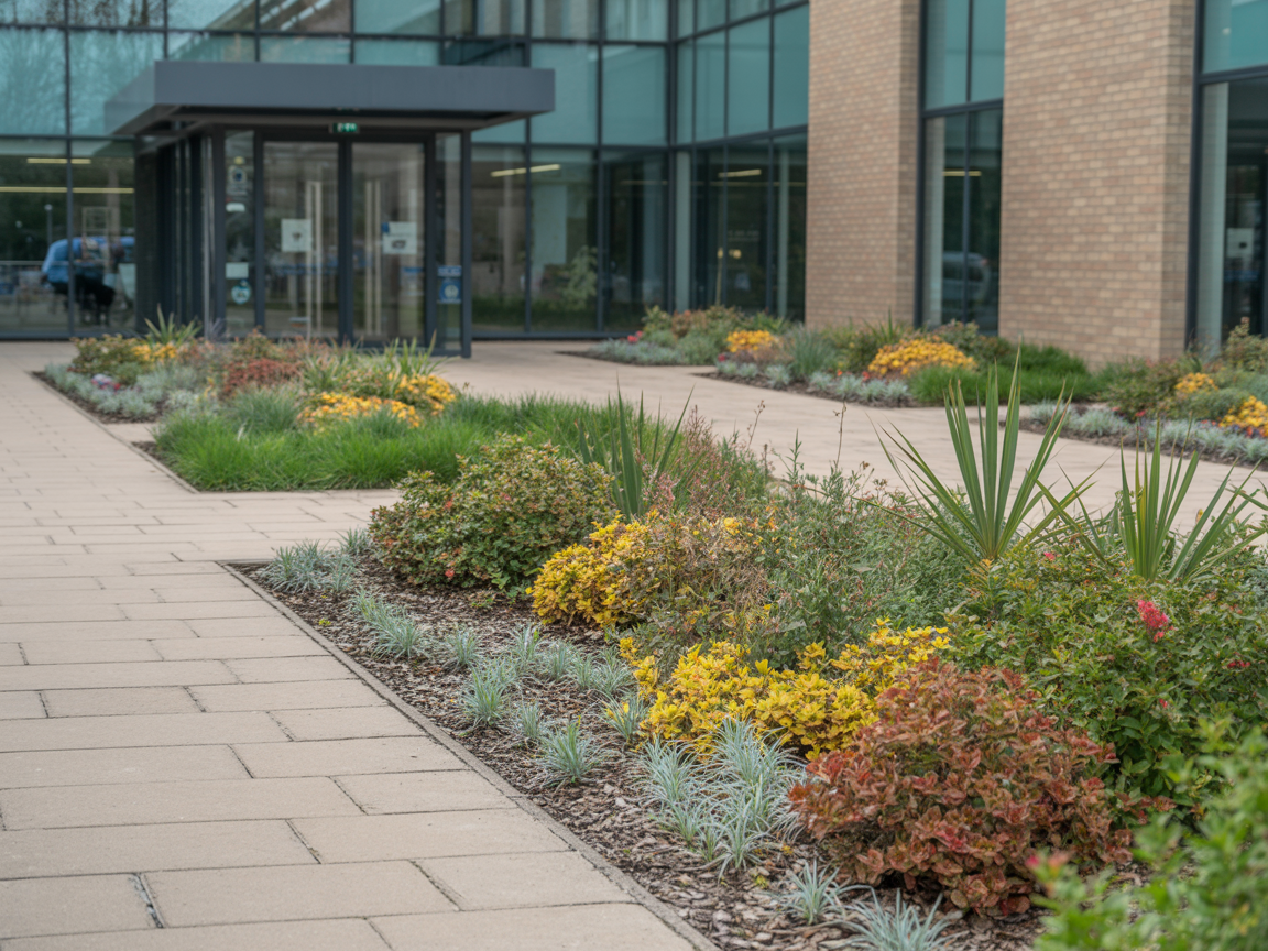 Business park landscaping